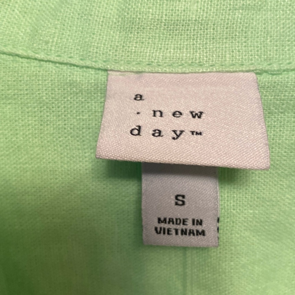 A New Day Lime Green Button Down Shirt… - Picture 3 of 6